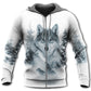Native Culture Wolf Snow Art - 3D Hoodie