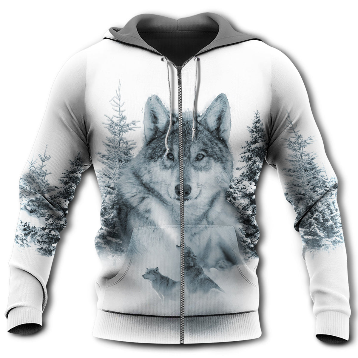 Native Culture Wolf Snow Art - 3D Hoodie