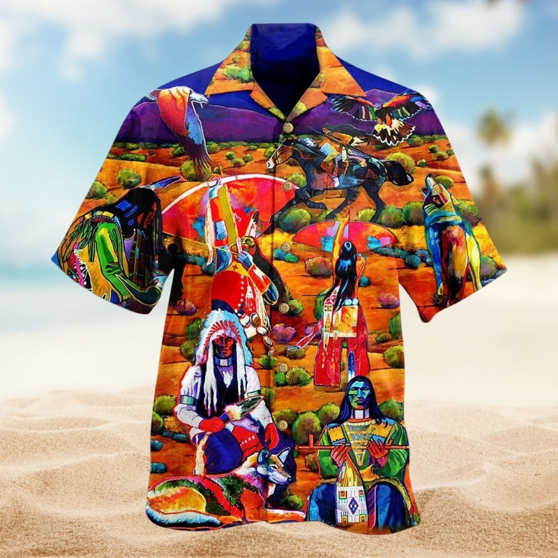 Native Love Peace Full Color Limited Edition – Hawaiian Shirt