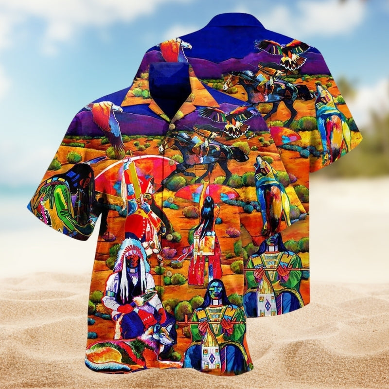 Native Love Peace Full Color Limited Edition – Hawaiian Shirt