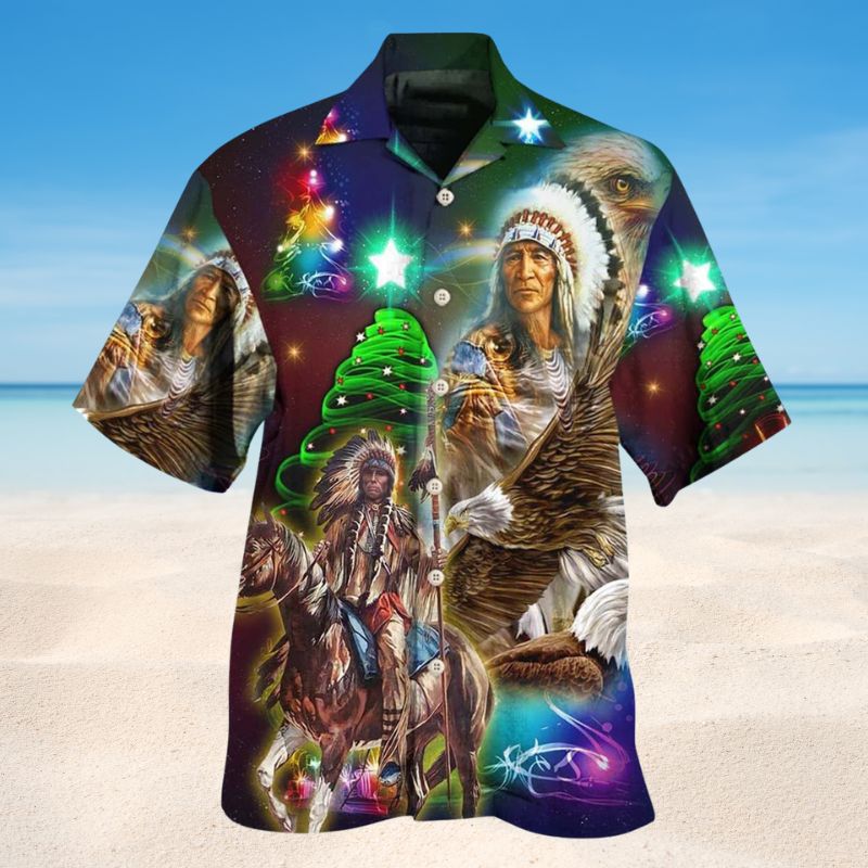 Native Old Man Christmas Style – Hawaiian Shirt