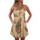 Native Feather Peaceful Vibes – Women's Summer Sleeveless V-Neck Camisole Dress