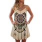 Native Peaceful Vibes Vintage – Women's Summer Sleeveless V-Neck Camisole Dress