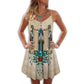 Native Peaceful Vibes Vintage – Women's Summer Sleeveless V-Neck Camisole Dress