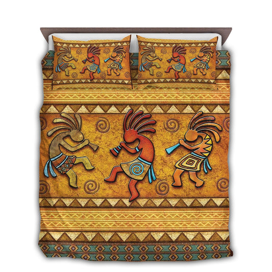 Native American Sign Yellow Bedding Cover For Southwestern Bedroom Decor
