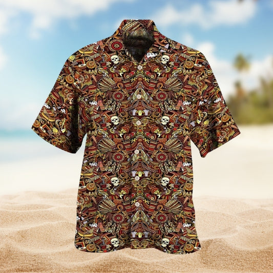 Native Skull Pattern Limited Edition – Hawaiian Shirt