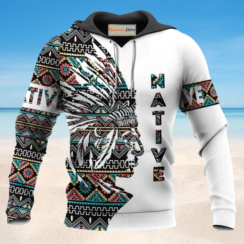 Native Symbol Color Unique Style - 3D Hoodie