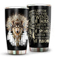 Native Wolf Wisdom 20 Oz Tumbler For Coffee Travel And Daily Use