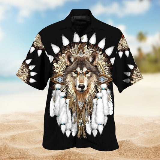 Native Wolf Limited Edition – Hawaiian Shirt