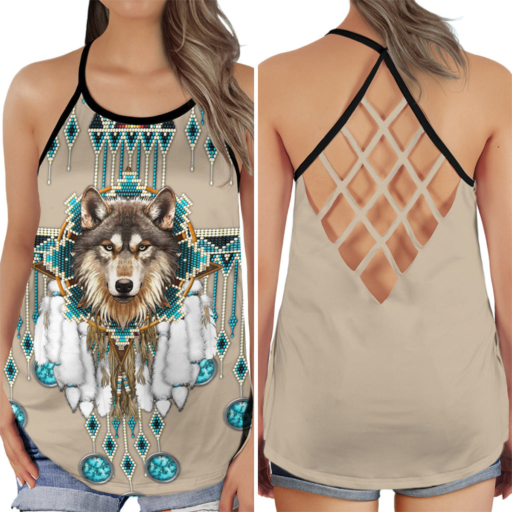Wolf Dreamer Spiritual Nature – Hollow Tank Top