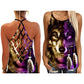 Purple Wolf Mystic Spirit - Hollow Tank Top