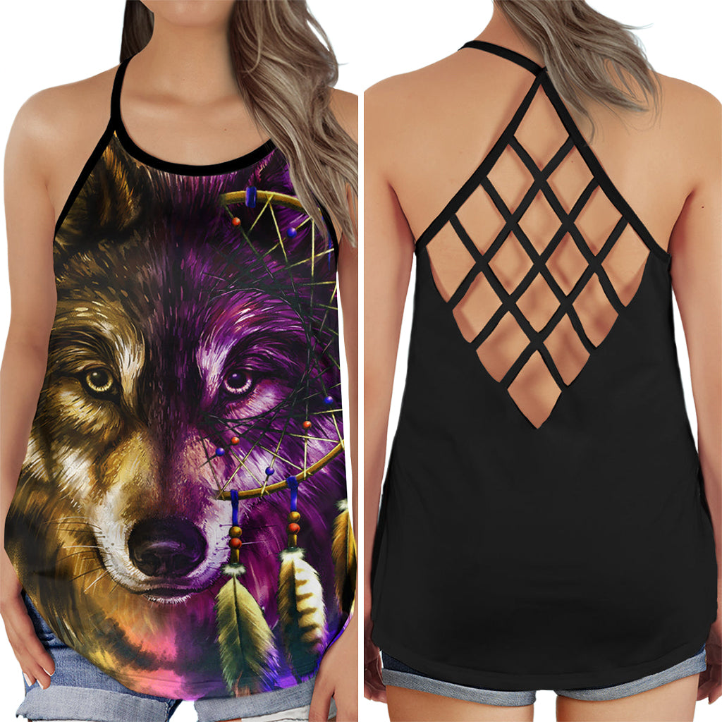 Wolf Purple Mysterious Aesthetic – Hollow Tank Top