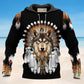 Native Wolf Strength Symbol - 3D Hoodie