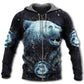 Native Bear Galaxy Dark Art - 3D Hoodie