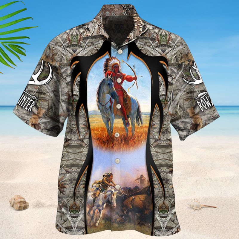 Native Bow Arrow Hunting Style – Hawaiian Shirt