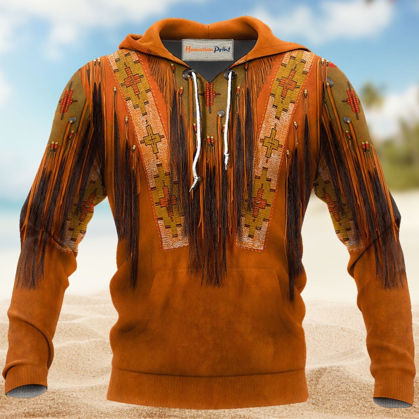 Native Culture Orange Style - 3D Hoodie