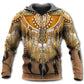 Native Feather Pattern Art - 3D Hoodie