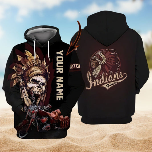 Native Skull Cool Personalized - 3D Hoodie