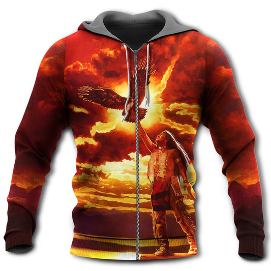 Native Sunset Love Peace Style - 3D Hoodie