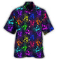 Neon Skull Modern Cool Art – Hawaiian Shirt