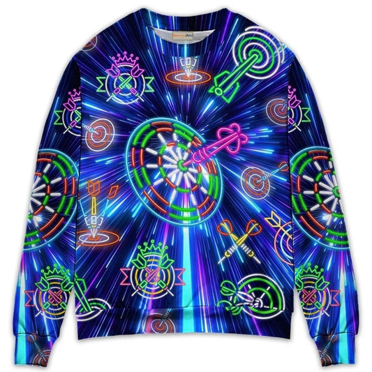 Neon Dart Light Awesome Style – Sweater - Ugly Christmas Sweater