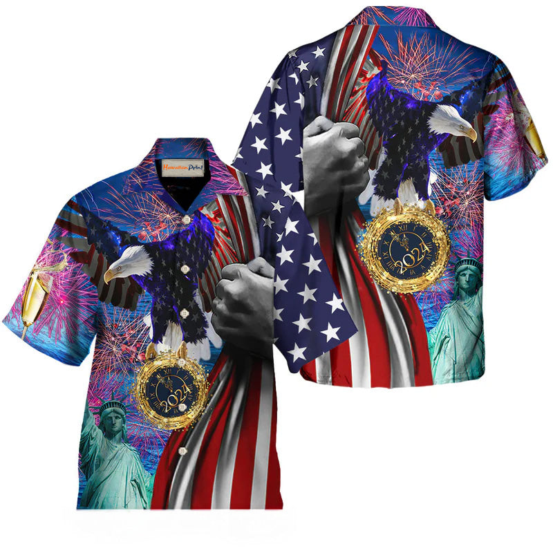New America Christmas Celebration Vintage Style - Hawaiian Shirt
