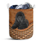 Dog Newfoundland Dog Rattan Teaxture - Laundry Basket - Owls Matrix LTD