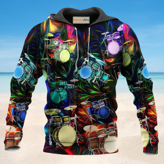 Night Drum Music Art Style - 3D Hoodie