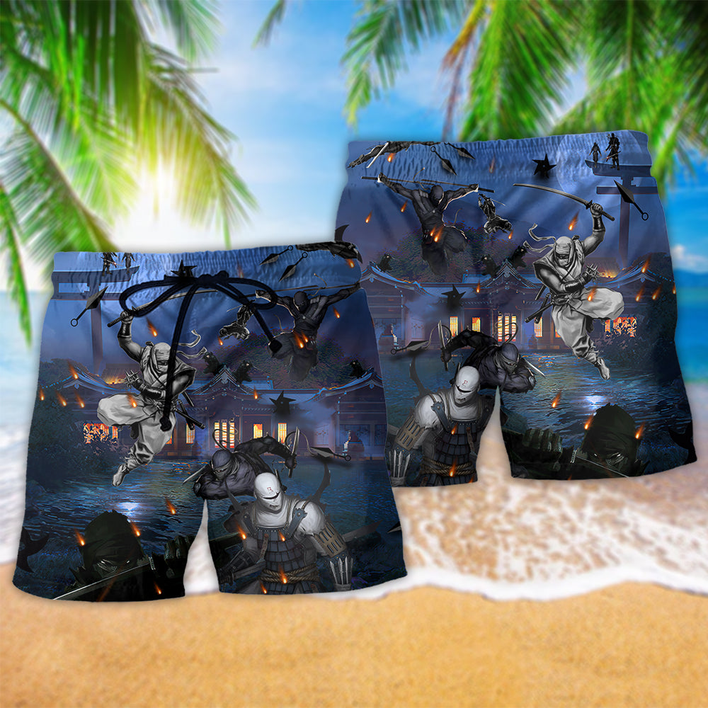 Ninja Dark Moon Night – Beach Short