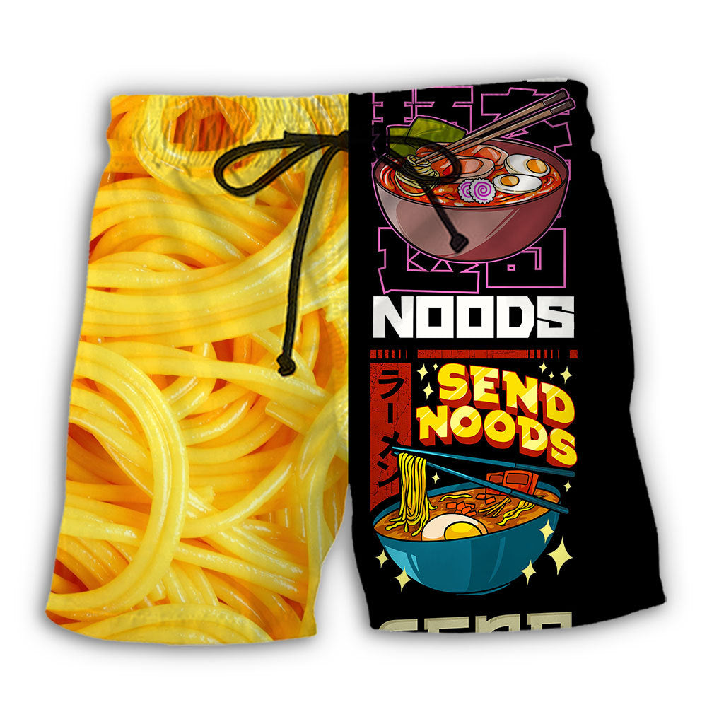 Send Noods Funny Noodle Food – Beach Short