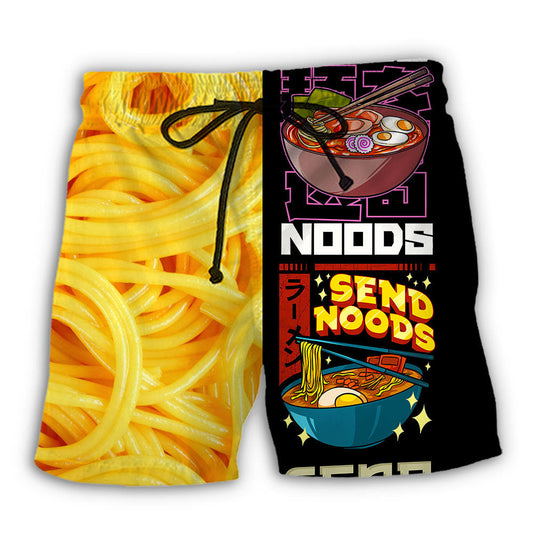 Send Noods Funny Noodle Food – Beach Short