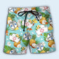 Nurse Pineapple Hospital Tropical Floral - Beach Short