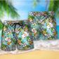 Nurse Pineapple Hospital Tropical Floral - Beach Short