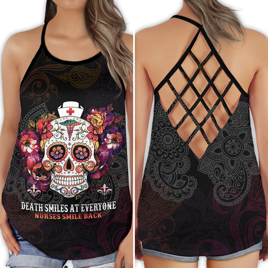 Nurse Smile Back Quote – Hollow Tank Top