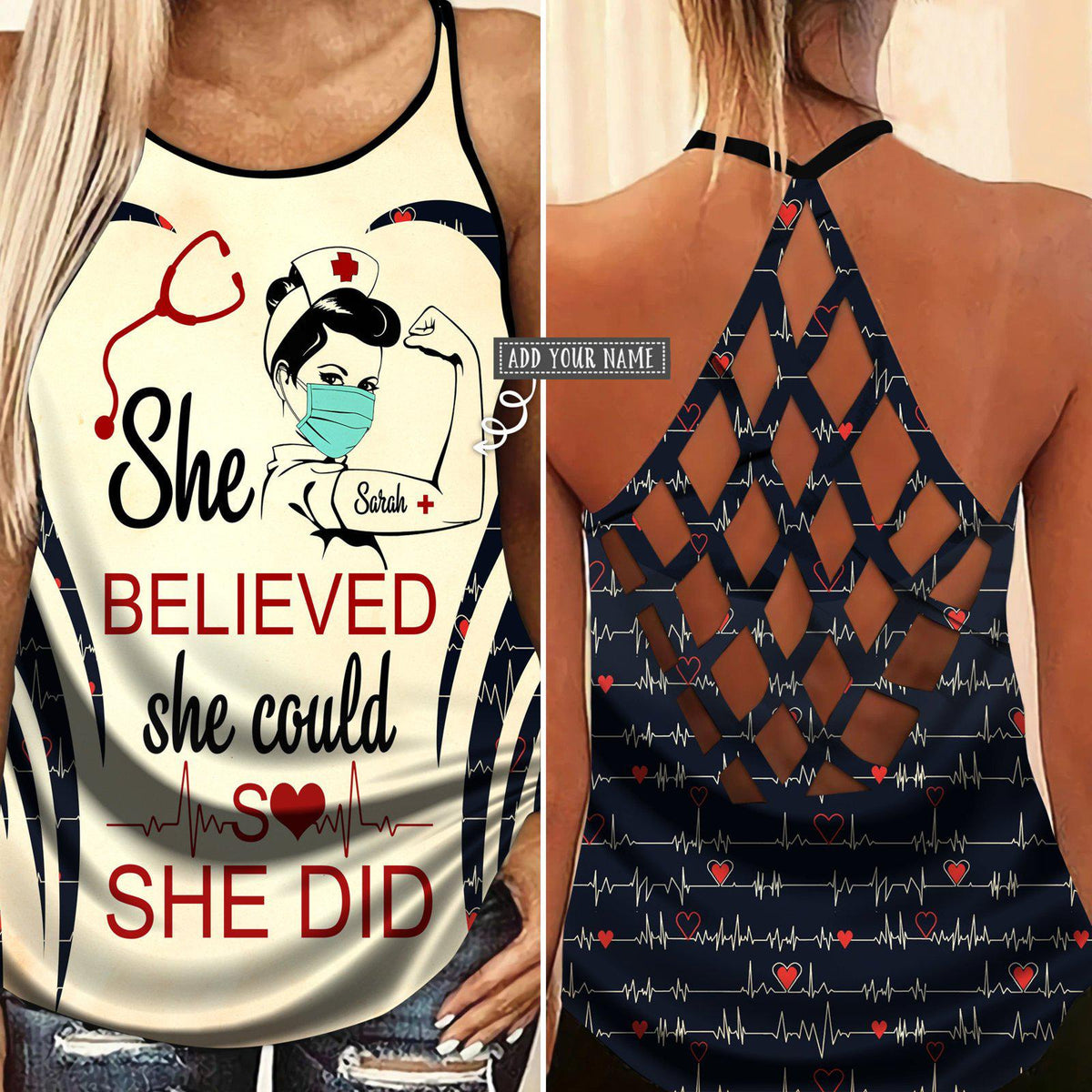 Nurse Stronger Custom Limited Edition 3 – Hollow Tank Top