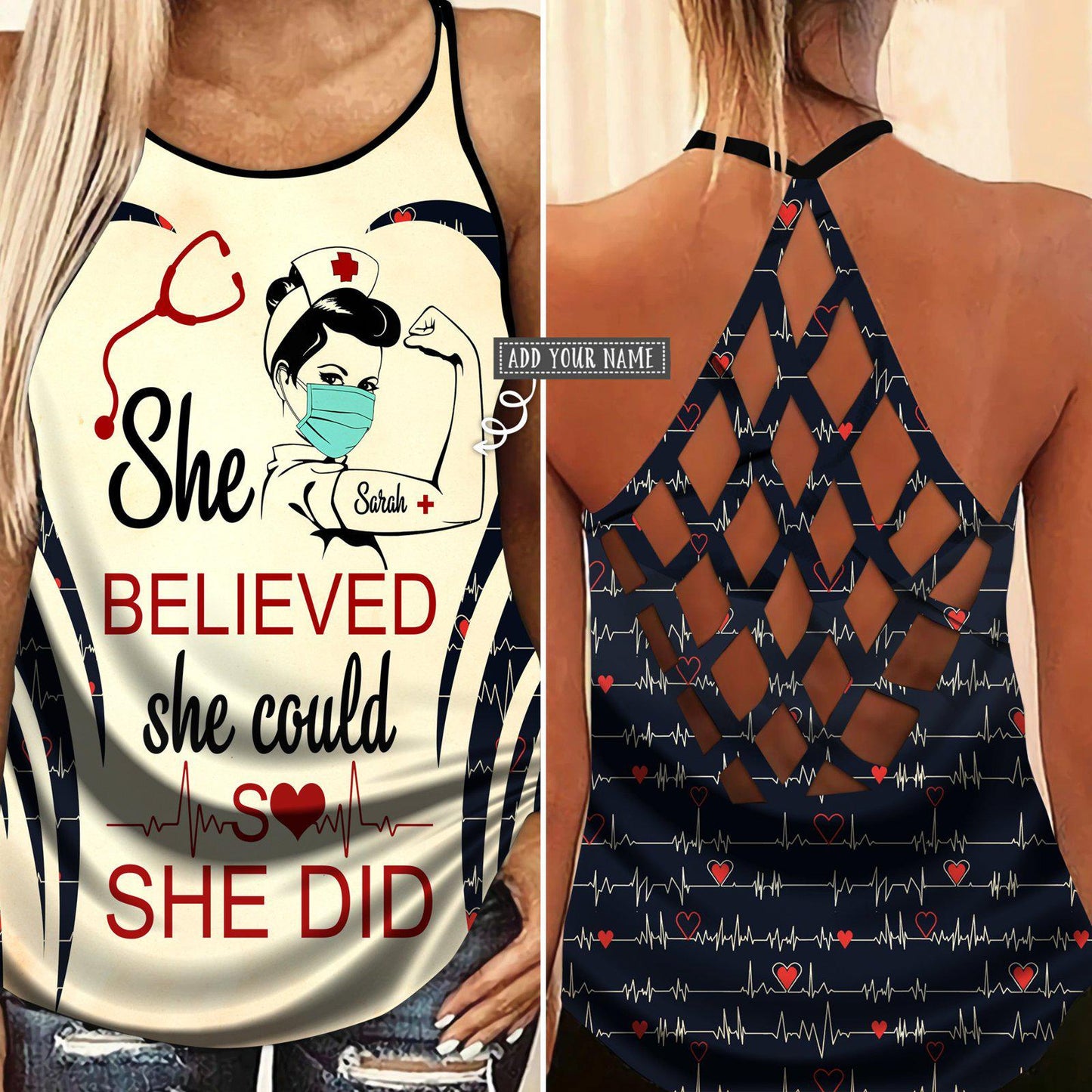 Nurse Stronger Custom Limited Edition 3 – Hollow Tank Top