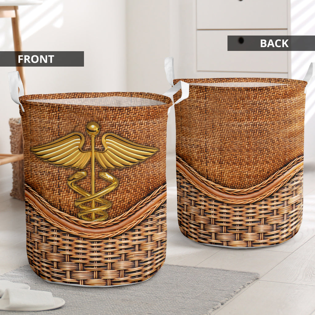 Nurse Rattan Teaxture - Laundry Basket - Owls Matrix LTD
