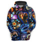 Galaxy Planet Cosmic Love - 3D Hoodie