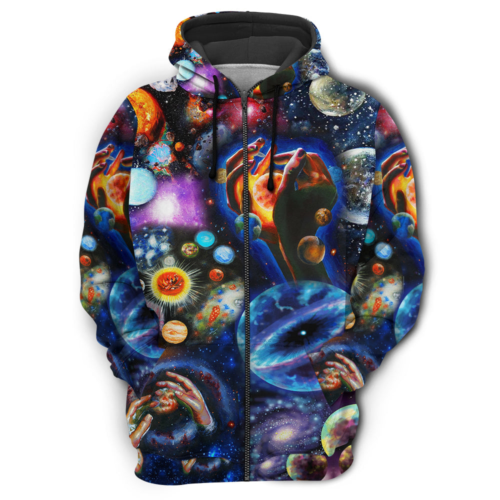Galaxy Planet Cosmic Love - 3D Hoodie