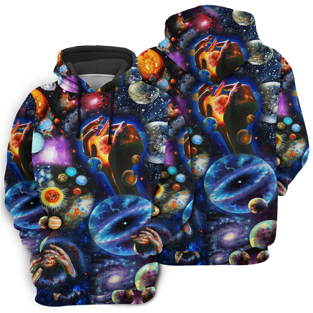 Galaxy Planet Cosmic Love - 3D Hoodie