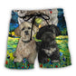 Lhasa Apso Artistic Dog Lover - Beach Short