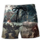 Cool Futuristic Robot Art - Beach Short