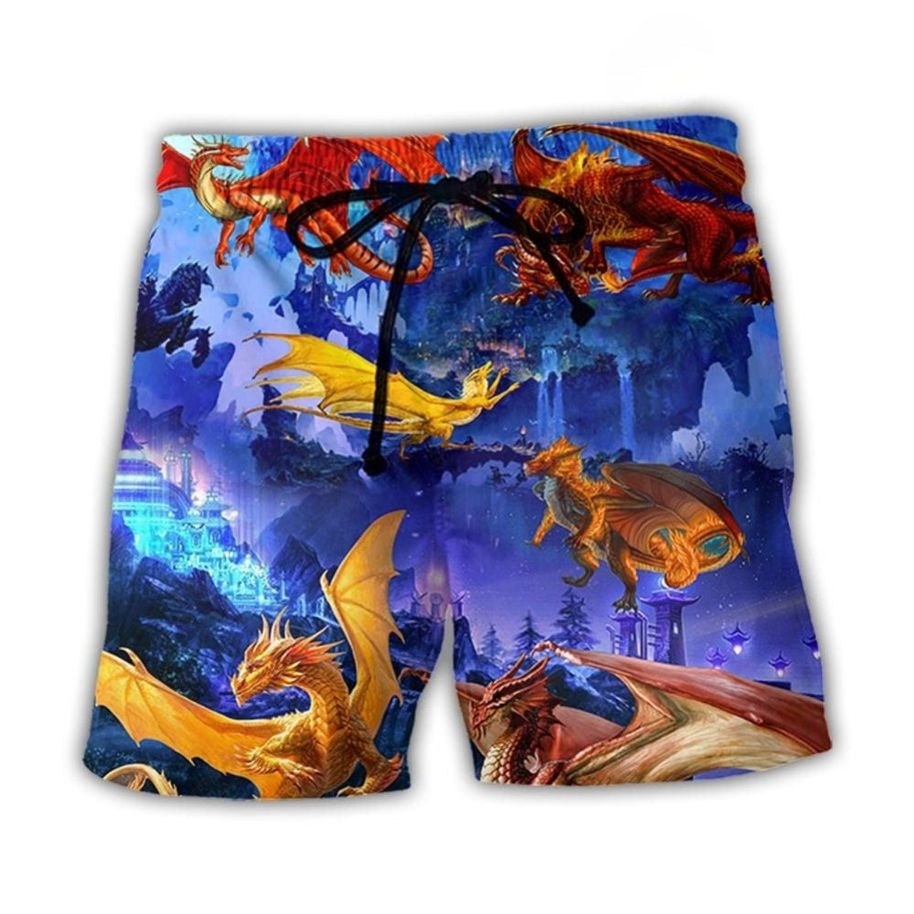 Dragon Fantasy Imagination Art – Beach Short