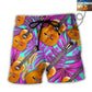 Guitar Love Forever Various Style Custom Photo - Beach Short