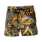 Excavator Construction Machine Art – Beach Short