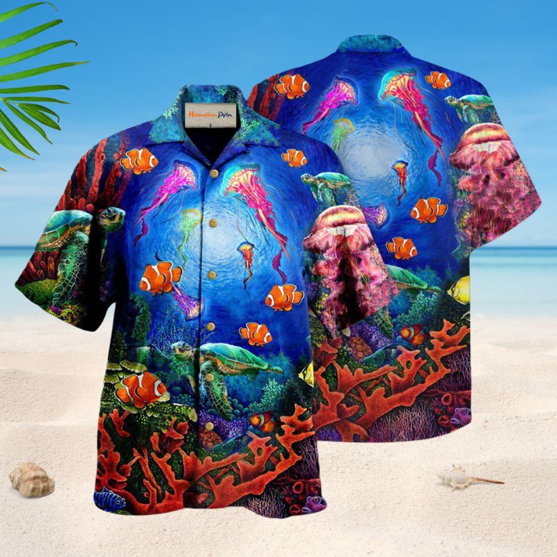 Ocean Wonderful Underwater World Style – Hawaiian Shirt