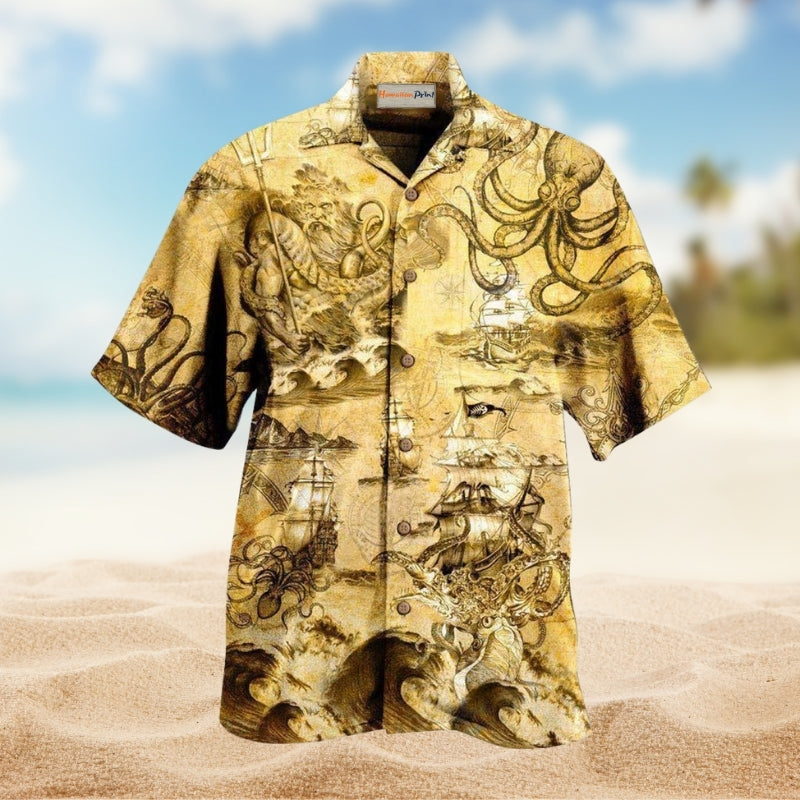 Octopus Amazing And Sail Retro Limited Edition – Hawaiian Shirt