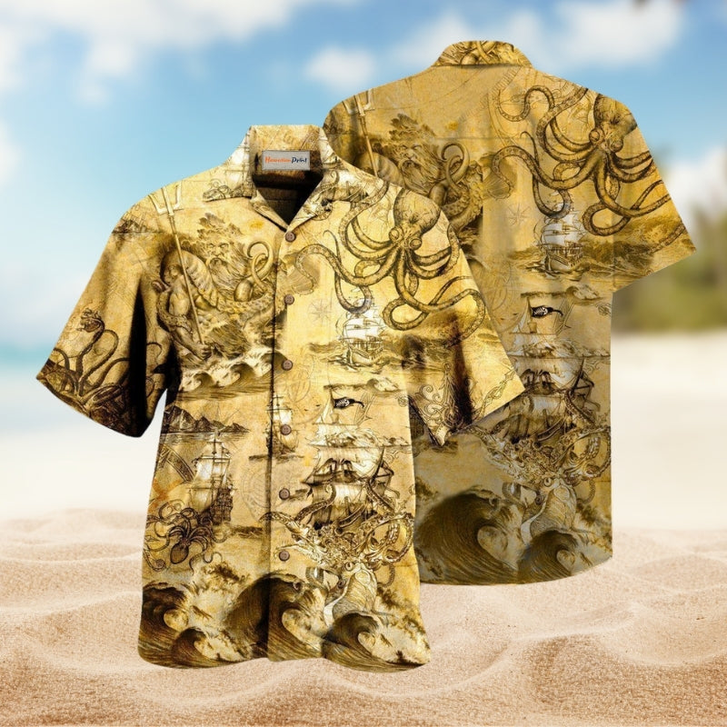 Octopus Amazing And Sail Retro Limited Edition – Hawaiian Shirt