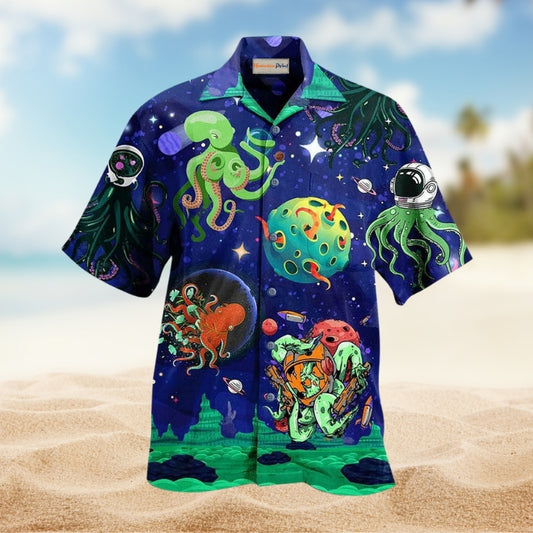 Octopus Astronaut Style Limited Edition – Hawaiian Shirt