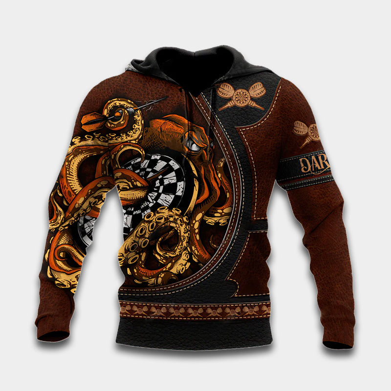 Octopus Darts Art – 3D Hoodie
